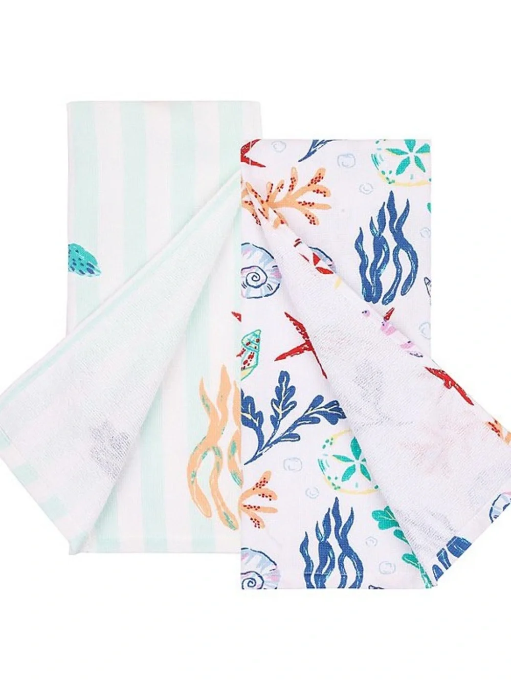 Summer Sea Turtle Design 2pk Kitchen Towels Gift Set Brand New